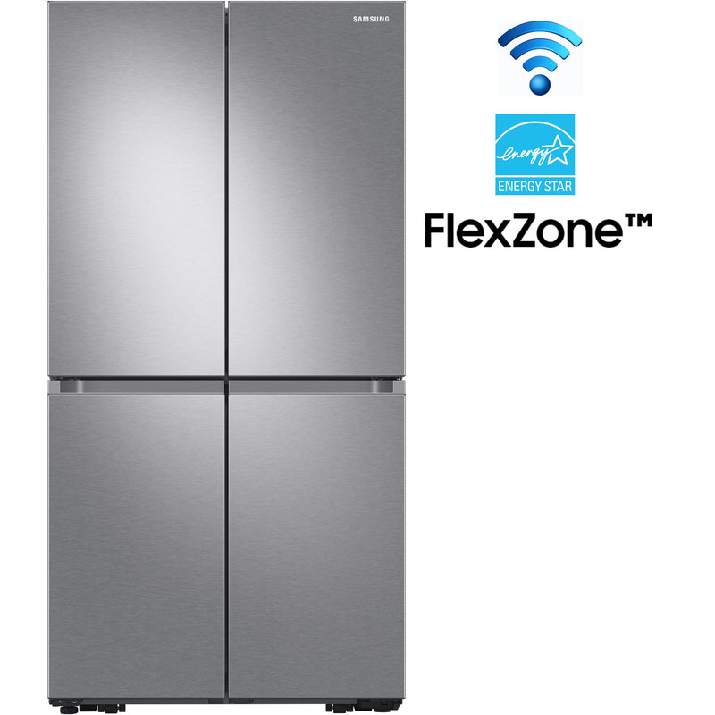  Samsung 36-inch, 29 cu.ft. Freestanding French 4-Door Refrigerator with Dual Ice Maker RF29A9671SR/AA IMAGE 2