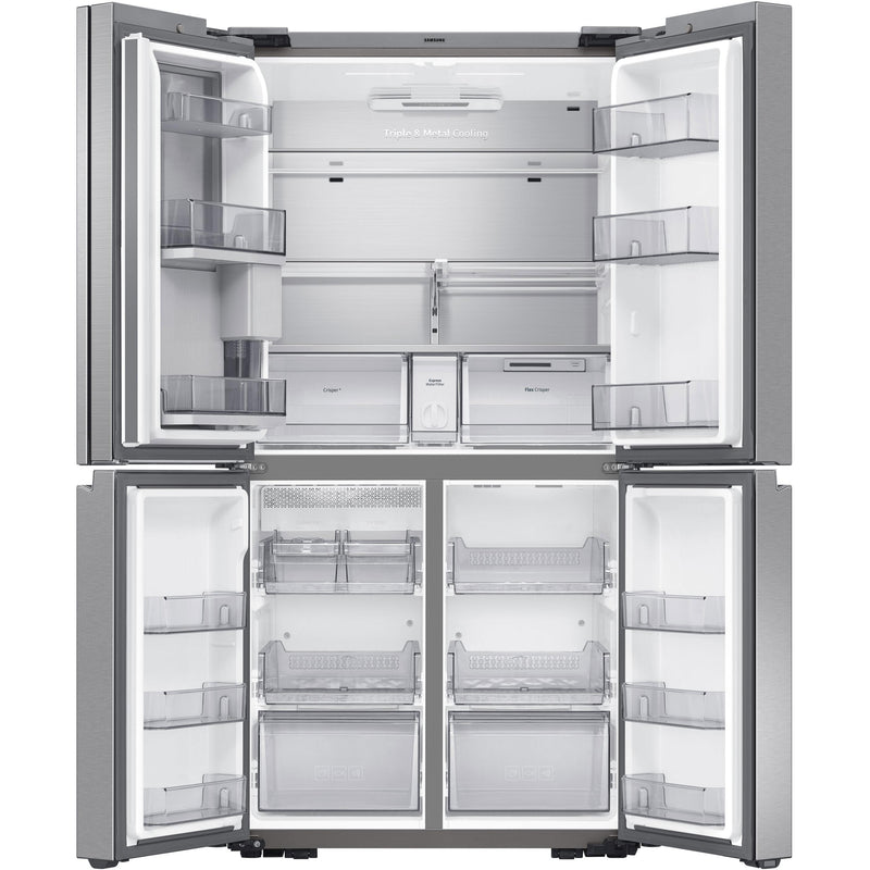 Samsung 36-inch, 29 cu.ft. Freestanding French 4-Door Refrigerator with Dual Ice Maker RF29A9671SR/AA IMAGE 4