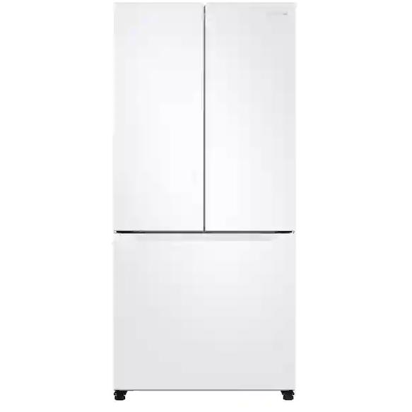  Samsung 33-inch, 19.5 cu.ft. Built-in Look French 3-Door Refrigerator with Internal Ice Maker RF20A5101WW/AA IMAGE 1