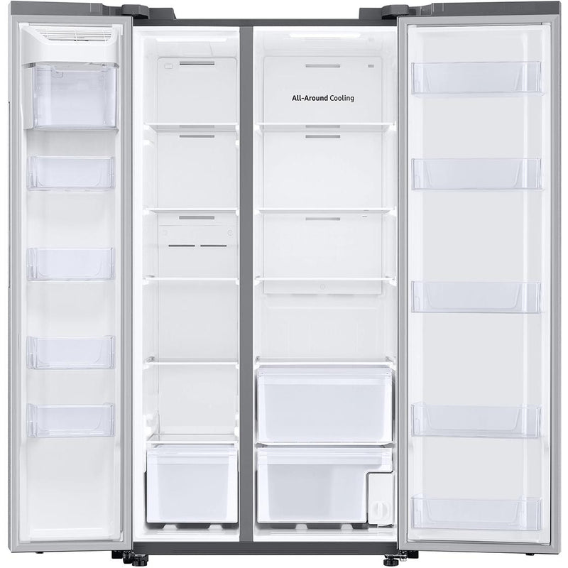  Samsung 36-inch, 28 cu.ft. Freestanding Side-by-Side Refrigerator with In-Door Ice Maker RS28A500ASR/AA IMAGE 4