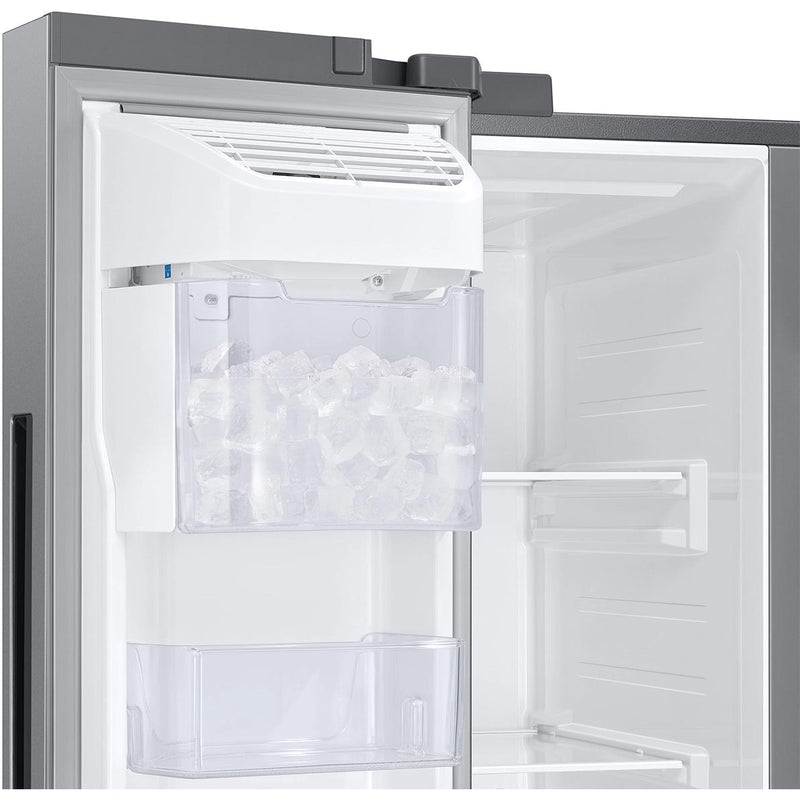  Samsung 36-inch, 28 cu.ft. Freestanding Side-by-Side Refrigerator with In-Door Ice Maker RS28A500ASR/AA IMAGE 5
