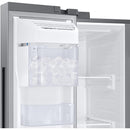  Samsung 36-inch, 22.6 cu.ft. Counter-Depth Side-by-Side Refrigerator with In-Door Ice Maker RS23A500ASR/AA IMAGE 5