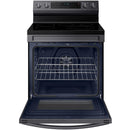  Samsung 30-inch Freestanding Electric Range with WI-FI Connect NE63A6711SG/AA IMAGE 2