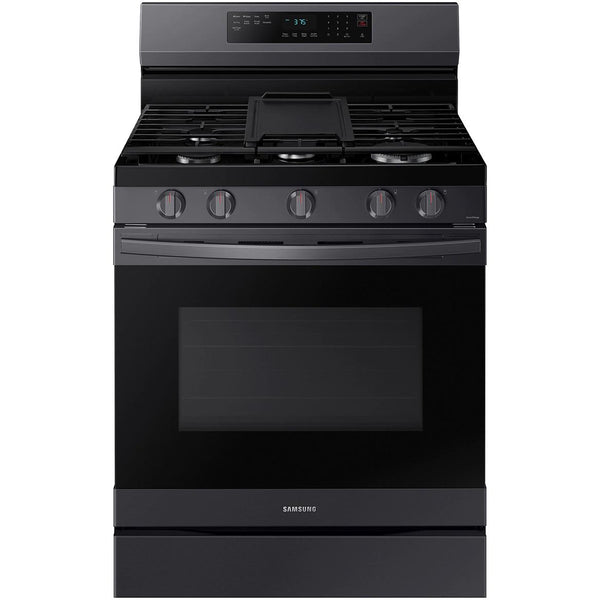  Samsung 30-inch Freestanding Gas Range with WI-FI Connect NX60A6511SG/AA IMAGE 1