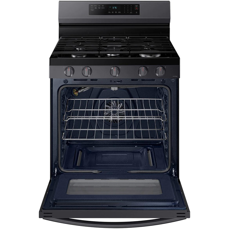  Samsung 30-inch Freestanding Gas Range with WI-FI Connect NX60A6511SG/AA IMAGE 2