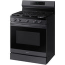  Samsung 30-inch Freestanding Gas Range with WI-FI Connect NX60A6511SG/AA IMAGE 3
