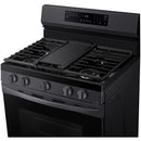  Samsung 30-inch Freestanding Gas Range with WI-FI Connect NX60A6511SG/AA IMAGE 4