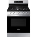  Samsung 30-inch Freestanding Gas Range with Wi-Fi Connect NX60A6311SS/AA IMAGE 1