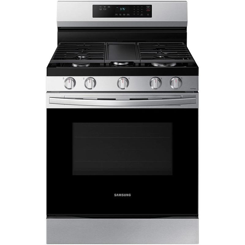  Samsung 30-inch Freestanding Gas Range with Wi-Fi Connect NX60A6311SS/AA IMAGE 1