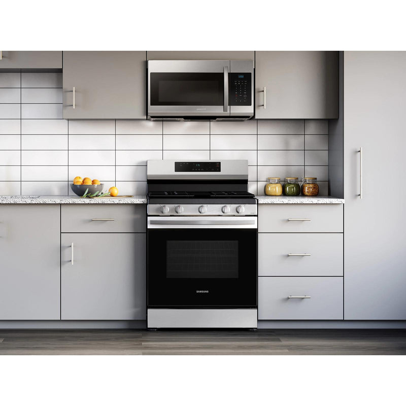  Samsung 30-inch Freestanding Gas Range with Wi-Fi Connect NX60A6111SS/AA IMAGE 9
