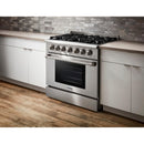  Thor Kitchen 36-inch Freestanding Gas Range HRG3618ULP IMAGE 9