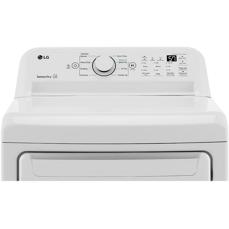 LG 7.3 cu.ft. Electric Dryer with Sensor Dry Technology DLE7000W IMAGE 2