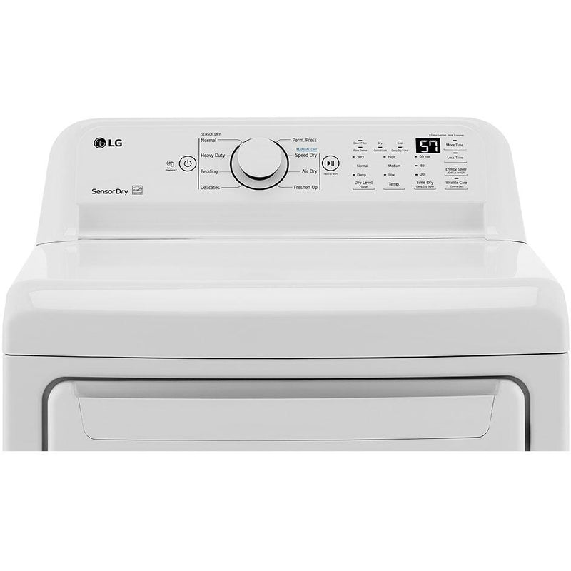 LG 7.3 cu.ft. Gas Dryer with Sensor Dry Technology DLG7001W IMAGE 2