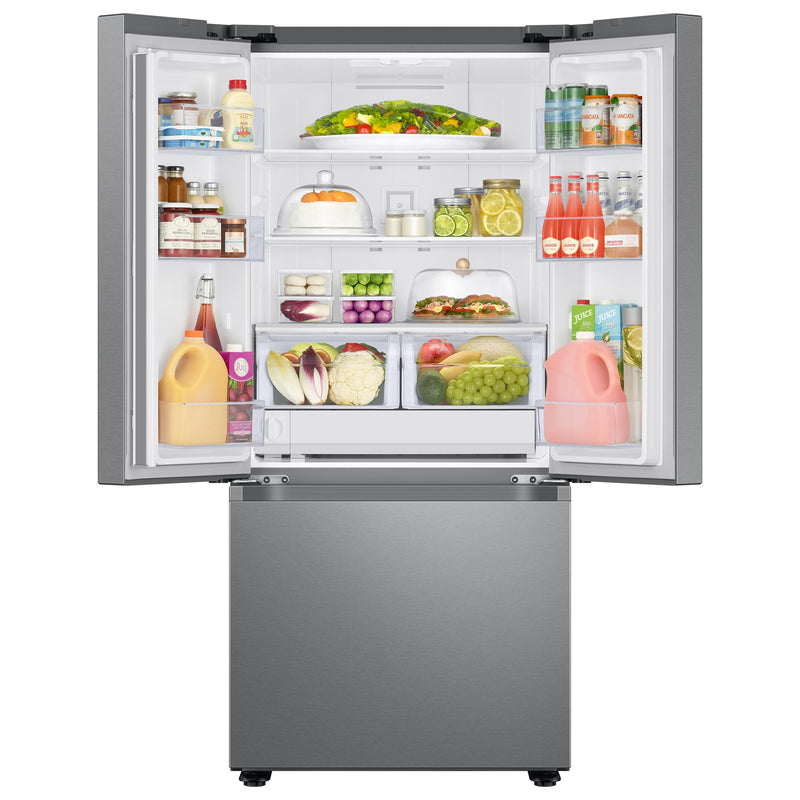  Samsung 30-inch, 22 cu.ft. Smart 3-Door French Door Refrigerator RF22A4121SR/AA IMAGE 4