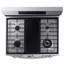  Samsung 30-inch Freestanding Gas Range with Wi-Fi Connectivity NX60A6751SS/AA IMAGE 2