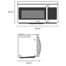  Samsung 30-inch, 1.6 cu.ft. Over-the-Range Microwave Oven with LED Display ME16A4021AS/AA IMAGE 5