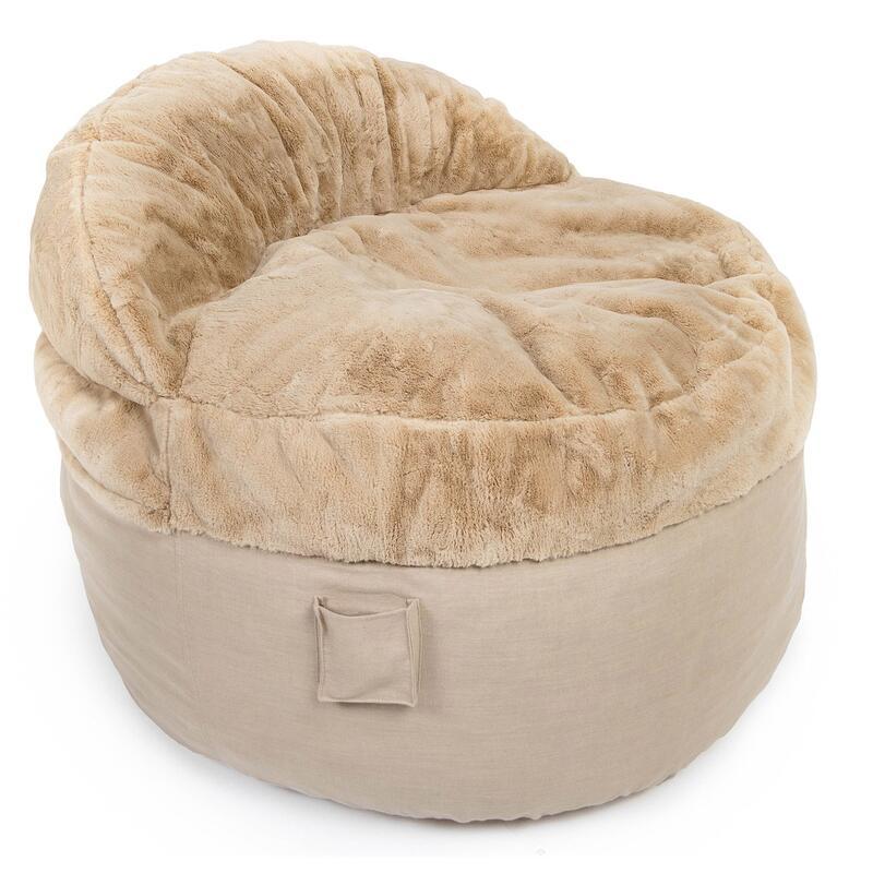 CordaRoy's Nest King Fabric Bean/Foam Chair KC-NEST-BG IMAGE 1