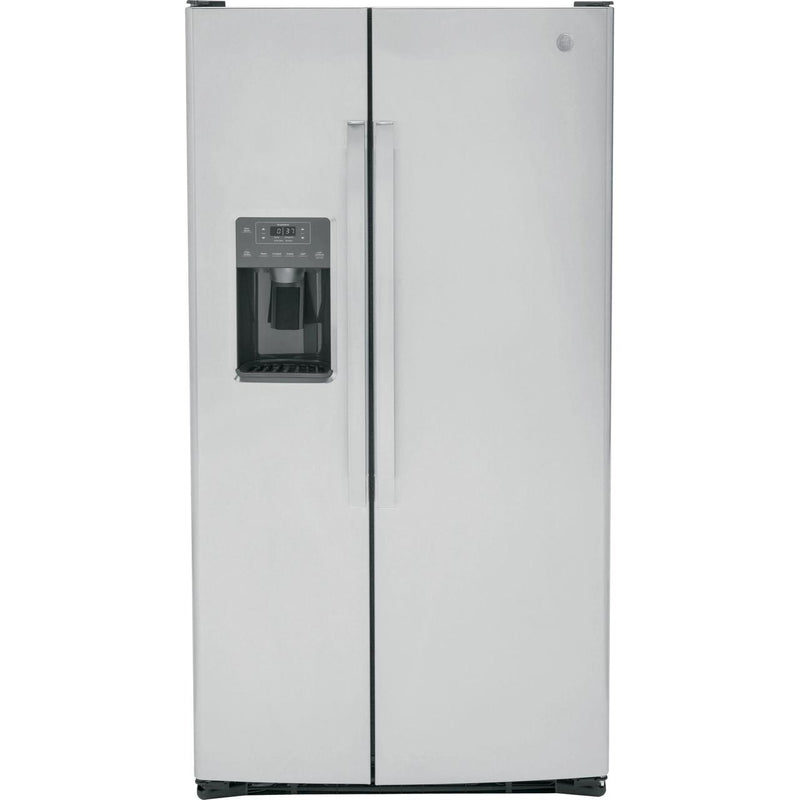 GE 36-inch, 25.3 cu. ft. Side-by-Side Refrigerator with Water and Ice Dispenser GSS25GYPFS IMAGE 1
