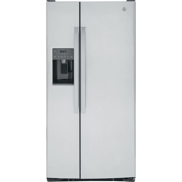 GE 33-inch, 23 cu. ft. Side-By-Side Refrigerator with Water and Ice Dispensing System GSS23GYPFS IMAGE 1