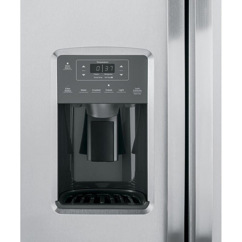 GE 33-inch, 23 cu. ft. Side-By-Side Refrigerator with Water and Ice Dispensing System GSS23GYPFS IMAGE 4