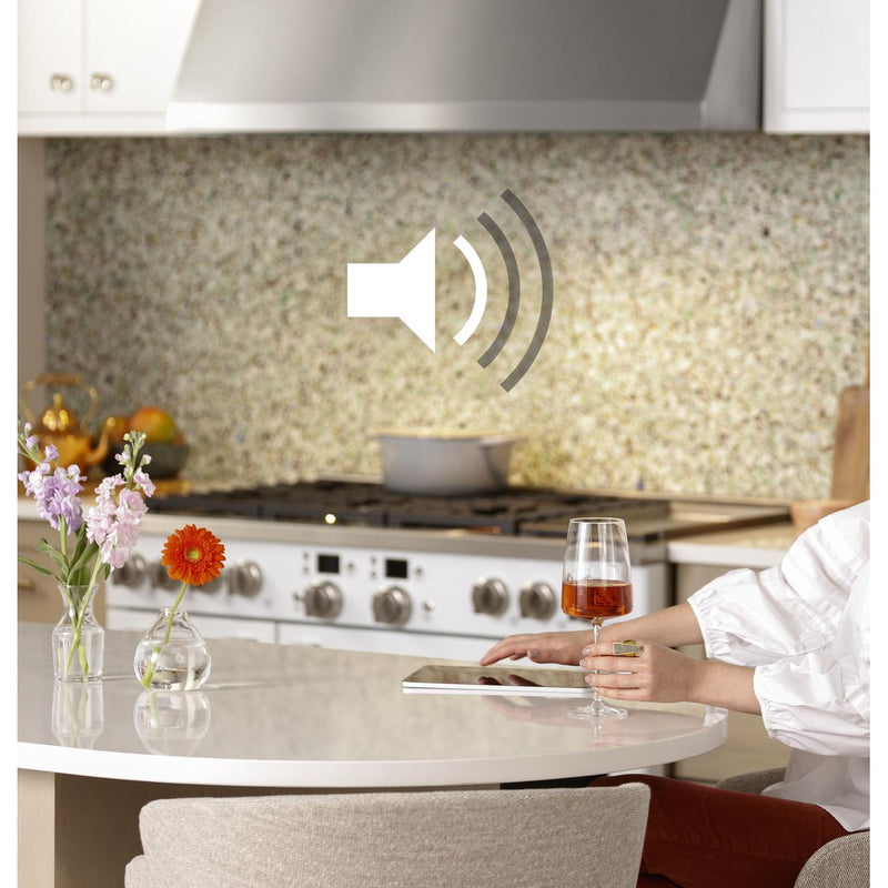 Café 48-inch Professional Series Wall Mount Range Hood with LED Lighting UVW9484SPSS IMAGE 4