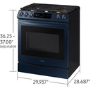  Samsung 30-inch Slide-in Gas Range with Wi-Fi Technology NX60A8711QN/AA IMAGE 5