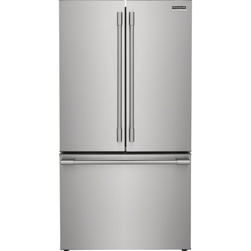 Frigidaire Professional 36-inch, 23.3 cu. ft. Counter-Depth French 3-Door Refrigerator with Digital Display PRFG2383AF IMAGE 1