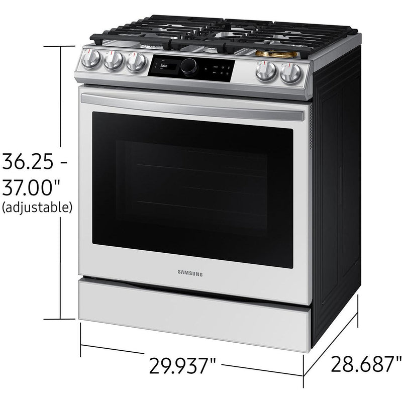 Samsung 30-inch Slide-in Gas Range with Air Fry Technology NX60BB871112/AA IMAGE 13