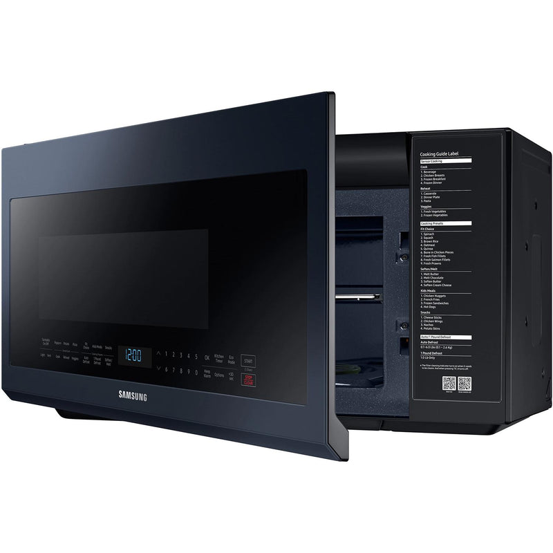  Samsung 30-inch, 1.2 cu.ft. Over-the-Range Microwave Oven with Sensor Cook ME21A706BQN/AA IMAGE 3
