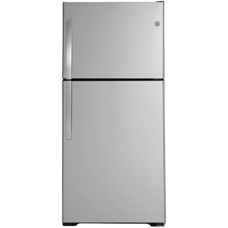 GE 33-inch, 21.9 cu.ft. Freestanding Top Freezer Refrigerator with Upfront Fresh Food Temperature Controls GTS22KYNRFS IMAGE 1