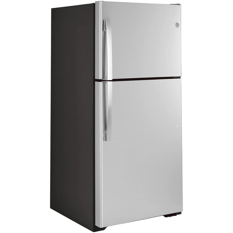 GE 33-inch, 21.9 cu.ft. Freestanding Top Freezer Refrigerator with Upfront Fresh Food Temperature Controls GTS22KYNRFS IMAGE 2