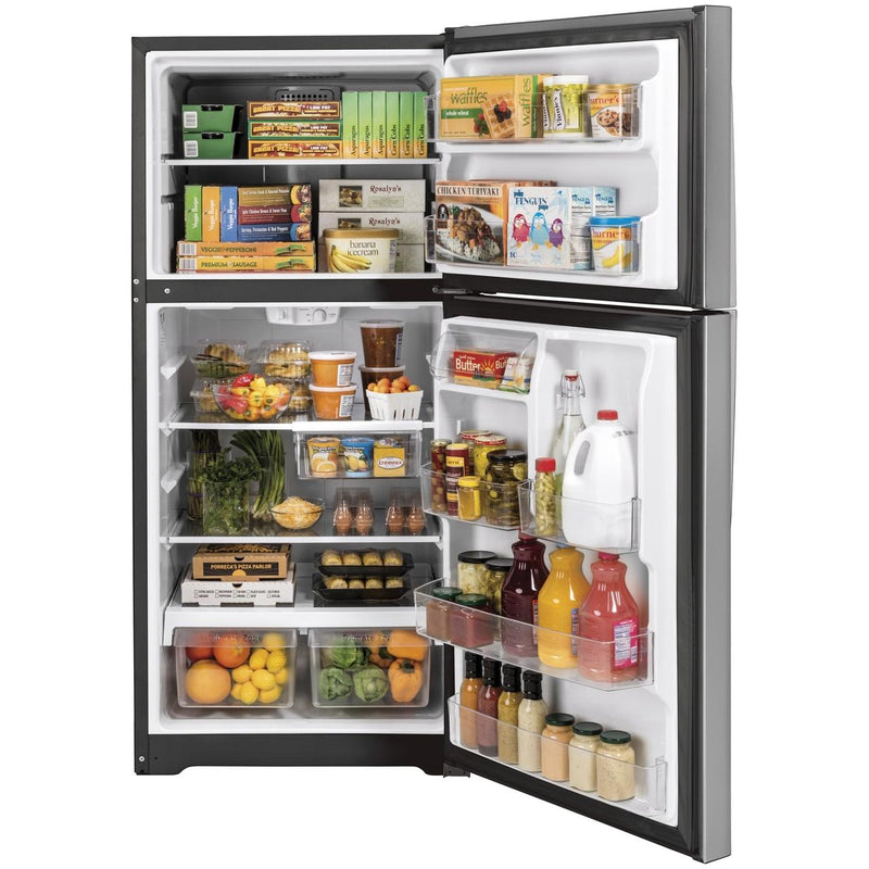 GE 33-inch, 21.9 cu.ft. Freestanding Top Freezer Refrigerator with Upfront Fresh Food Temperature Controls GTS22KYNRFS IMAGE 4
