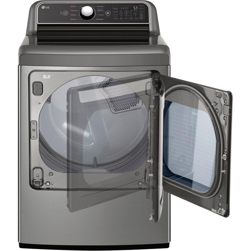 LG 7.3 Cu. Ft. Smart Electric Dryer with EasyLoad Door DLE7400VE IMAGE 3