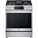 LG STUDIO 30-inch Dual Fuel Range with ProBake Convection® and EasyClean® LSDS6338F IMAGE 1
