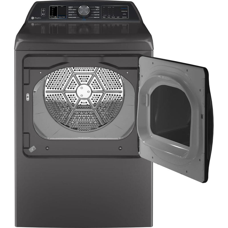 GE Profile 7.4 cu. ft. Electric Dryer with Sanitize Cycle PTD70EBPTDG IMAGE 2