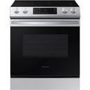  Samsung 30-inch Slide-in Induction/Electric Range with Self-Cleaning Oven NE63B8211SS/AA IMAGE 1