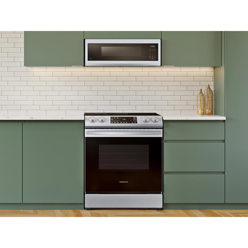  Samsung 30-inch Slide-in Induction/Electric Range with Self-Cleaning Oven NE63B8211SS/AA IMAGE 7
