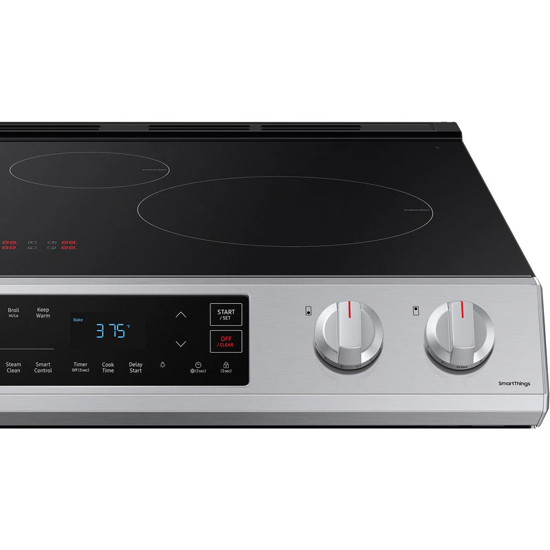  Samsung 30-inch Slide-in Induction/Electric Range with Self-Cleaning Oven NE63B8211SS/AA IMAGE 9