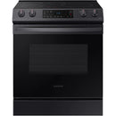  Samsung 30-inch Slide-in Induction/Electric Range with Self-Cleaning Oven NE63B8211SG/AA IMAGE 1