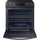 Samsung 30-inch Slide-in Induction/Electric Range with Self-Cleaning Oven NE63B8211SG/AA IMAGE 2