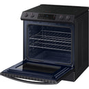 Samsung 30-inch Slide-in Induction/Electric Range with Self-Cleaning Oven NE63B8211SG/AA IMAGE 3