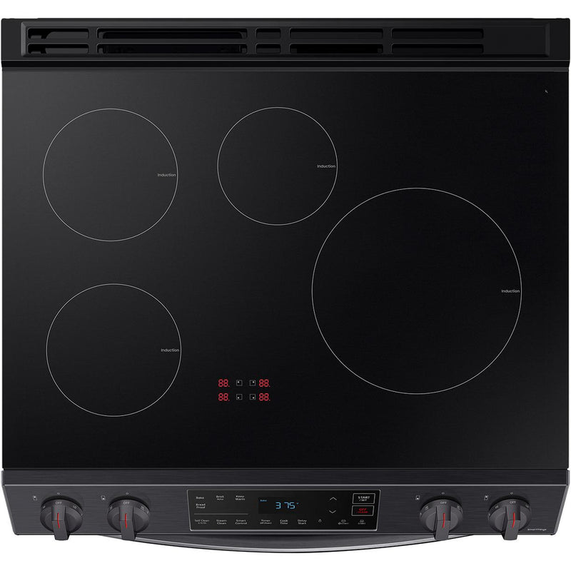  Samsung 30-inch Slide-in Induction/Electric Range with Self-Cleaning Oven NE63B8211SG/AA IMAGE 6
