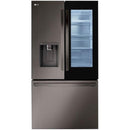  LG 35-inch, 26 cu. ft. Counter-Depth French Door Refrigerator with Smart InstaView® LRFOC2606D IMAGE 3
