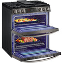 LG 30-inch Slide-In Gas Double Range with ProBake® Convection and InstaView® LTGL6937D IMAGE 11