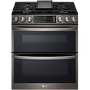 LG 30-inch Slide-In Gas Double Range with ProBake® Convection and InstaView® LTGL6937D IMAGE 1