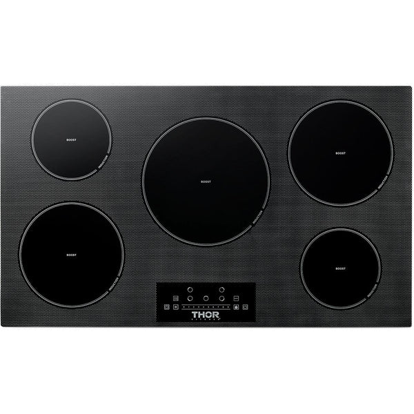  Thor Kitchen 36-Inch Built-In Induction Cooktop with 5 Elements TIH36 IMAGE 1