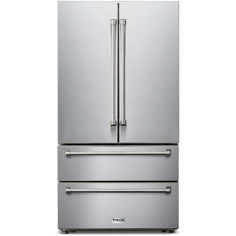  Thor Kitchen 36-inch, 22.5 cu. ft. Counter-Depth French 4-Door Refrigerator with Ice Maker TRF3602 IMAGE 1