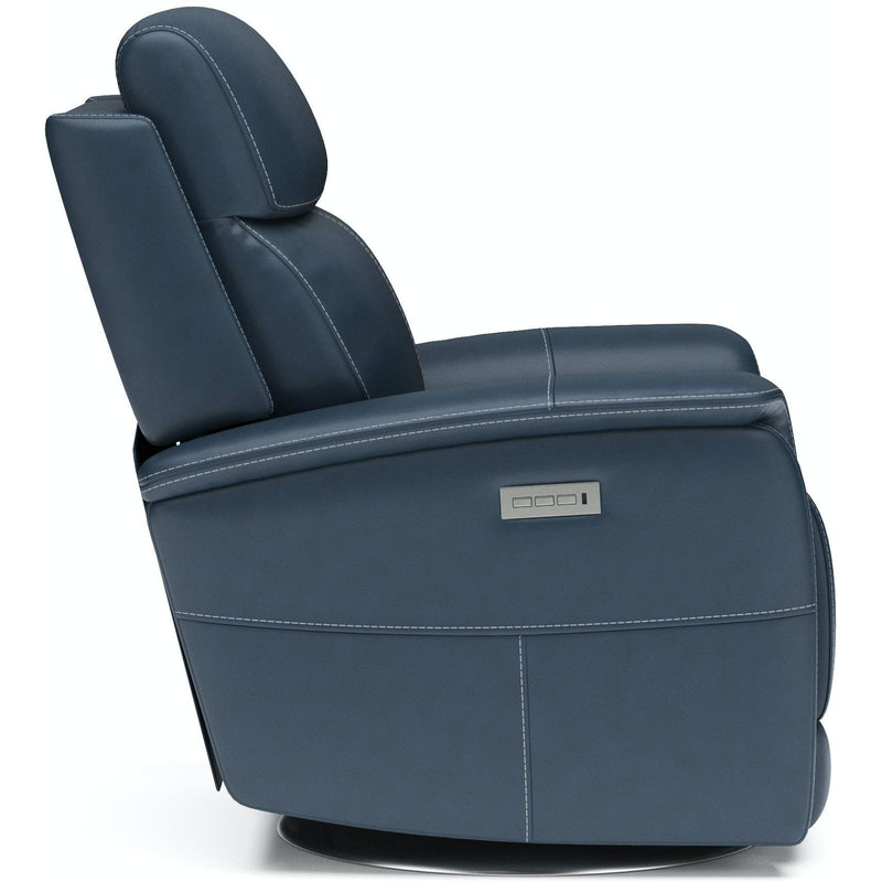 Flexsteel View Power Swivel Leather Recliner 1524-52PH 050-40 IMAGE 3