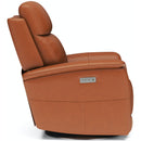 Flexsteel View Power Swivel Leather Recliner 1524-52PH 050-50 IMAGE 3
