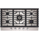 LG STUDIO 36-inch Built-in Gas Cooktop with UltraHeat™ Dual Burner CBGS3628S IMAGE 1